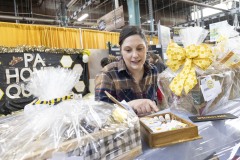 January 12, 2024: Sen. Cappelletti visited the PA Farm Show today and interviewed Agriculture Secretary Russell Redding before capping the day with a blue ribbon in the annual Celebrity Cow Milking Contest.   Sen. Cappelletti, along with teammates Sens. Vogel and Rothman, as well as local news anchor Valerie Pritchett, produced 1.45 lbs of milk from a cow named “Molly” to earn the championship.