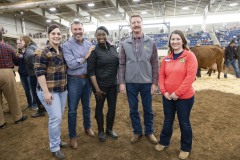 January 12, 2024: Sen. Cappelletti visited the PA Farm Show today and interviewed Agriculture Secretary Russell Redding before capping the day with a blue ribbon in the annual Celebrity Cow Milking Contest.   Sen. Cappelletti, along with teammates Sens. Vogel and Rothman, as well as local news anchor Valerie Pritchett, produced 1.45 lbs of milk from a cow named “Molly” to earn the championship.