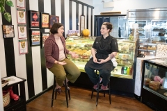 September 26, 2022: Senator Amanda Cappelletti Tours Aux Petits Delices, a bakery in Wayne, PA.