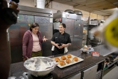 September 26, 2022: Senator Amanda Cappelletti Tours Aux Petits Delices, a bakery in Wayne, PA.