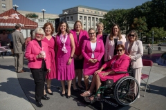 October 3, 2023: Senator Amanda Cappelletti joins the PA Breast Cancer Coalition as they kickoff Breast Cancer Awareness Month by turning the State Capitol East Wing Fountain pink. The PA Breast Cancer Coalition celebrating its 30th anniversary this year.