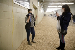 January 14, 2022: Senators Amanda Cappelletti and Sharif Street participate in the 2022 Celebrity Cow Milking Contest.