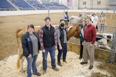 January 14, 2022: Senators Amanda Cappelletti and Sharif Street participate in the 2022 Celebrity Cow Milking Contest.