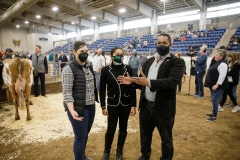 January 14, 2022: Senators Amanda Cappelletti and Sharif Street participate in the 2022 Celebrity Cow Milking Contest.