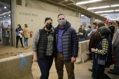 January 14, 2022: Senators Amanda Cappelletti and Sharif Street participate in the 2022 Celebrity Cow Milking Contest.