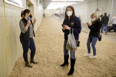 January 14, 2022: Senators Amanda Cappelletti and Sharif Street participate in the 2022 Celebrity Cow Milking Contest.