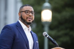 October 17, 2023: Senator Cappelletti joined Senate and House colleagues, advocates, and victims tonight for a Pennsylvania Coalition Against Domestic Violence Memorial Vigil on the steps of the Capitol.