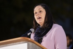 October 17, 2023: Senator Cappelletti joined Senate and House colleagues, advocates, and victims tonight for a Pennsylvania Coalition Against Domestic Violence Memorial Vigil on the steps of the Capitol.