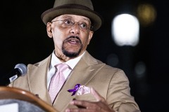 October 17, 2023: Senator Cappelletti joined Senate and House colleagues, advocates, and victims tonight for a Pennsylvania Coalition Against Domestic Violence Memorial Vigil on the steps of the Capitol.