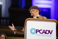 October 17, 2023: Senator Cappelletti joined Senate and House colleagues, advocates, and victims tonight for a Pennsylvania Coalition Against Domestic Violence Memorial Vigil on the steps of the Capitol.