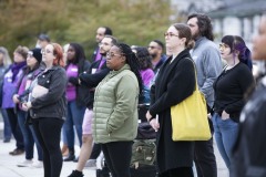 October 17, 2023: Senator Cappelletti joined Senate and House colleagues, advocates, and victims tonight for a Pennsylvania Coalition Against Domestic Violence Memorial Vigil on the steps of the Capitol.
