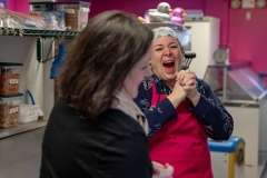 February 21, 2023: Senator Amanda Cappelletti visits Frosty Falls Ice Cream
