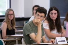 May 26, 2022: Sen. Cappelletti held a Good Government Seminar at Cabrini University in Radnor Township, Montgomery County today.  Dozens of students from local high schools adopted political persona on the right and left before debating a series of bills in committee and then voting in a mock Senate.
