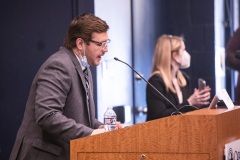 May 26, 2022: Sen. Cappelletti held a Good Government Seminar at Cabrini University in Radnor Township, Montgomery County today.  Dozens of students from local high schools adopted political persona on the right and left before debating a series of bills in committee and then voting in a mock Senate.