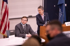 May 26, 2022: Sen. Cappelletti held a Good Government Seminar at Cabrini University in Radnor Township, Montgomery County today.  Dozens of students from local high schools adopted political persona on the right and left before debating a series of bills in committee and then voting in a mock Senate.