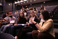 May 26, 2022: Sen. Cappelletti held a Good Government Seminar at Cabrini University in Radnor Township, Montgomery County today.  Dozens of students from local high schools adopted political persona on the right and left before debating a series of bills in committee and then voting in a mock Senate.