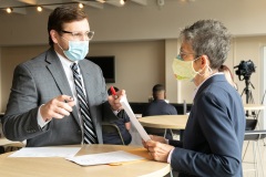 May 26, 2022: Sen. Cappelletti held a Good Government Seminar at Cabrini University in Radnor Township, Montgomery County today.  Dozens of students from local high schools adopted political persona on the right and left before debating a series of bills in committee and then voting in a mock Senate.