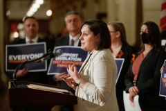 April 26, 2022: Senator Cappelletti speaks at the National Infertility Awareness Week Press Conference