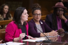 January 26, 2024: Sens. Cappelletti and Schwank, in conjunction with the Women’s Health Caucus, today hosted Alexis McGill Johnson, President and CEO of Planned Parenthood along with regional Planned Parenthood officials and advocates for a visit to the Capitol and a discussion of legislative priorities for women’s health in Pennsylvania.  The group was joined by Gov. Josh Shapiro and Dr. Valerie Arkoosh, secretary of the PA Department of Human Services.
