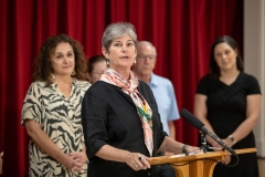 August 16, 2023: Senator Amanda M. Cappelletti presents a $104,000 state grant for a community literacy initiative awarded to the Literacy Council of Norristown in Norristown.