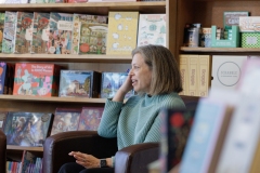 November 18, 2024: Senator Amanda Cappelletti visits Main Point Books.