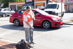 September 18, 2021: Sen. Cappelletti organized a Saturday morning clean-up of West Main Street in Norristown near her district office. Volunteers picked up litter, swept sidewalks and parking lots, weeded flower beds and hauled away more than two dozen bags of trash.