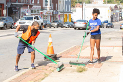 September 18, 2021: Sen. Cappelletti organized a Saturday morning clean-up of West Main Street in Norristown near her district office. Volunteers picked up litter, swept sidewalks and parking lots, weeded flower beds and hauled away more than two dozen bags of trash.