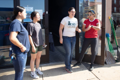September 18, 2021: Sen. Cappelletti organized a Saturday morning clean-up of West Main Street in Norristown near her district office. Volunteers picked up litter, swept sidewalks and parking lots, weeded flower beds and hauled away more than two dozen bags of trash.