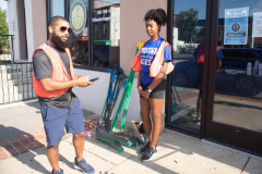 September 18, 2021: Sen. Cappelletti organized a Saturday morning clean-up of West Main Street in Norristown near her district office. Volunteers picked up litter, swept sidewalks and parking lots, weeded flower beds and hauled away more than two dozen bags of trash.