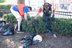 September 18, 2021: Sen. Cappelletti organized a Saturday morning clean-up of West Main Street in Norristown near her district office. Volunteers picked up litter, swept sidewalks and parking lots, weeded flower beds and hauled away more than two dozen bags of trash.