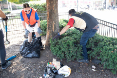 September 18, 2021: Sen. Cappelletti organized a Saturday morning clean-up of West Main Street in Norristown near her district office. Volunteers picked up litter, swept sidewalks and parking lots, weeded flower beds and hauled away more than two dozen bags of trash.