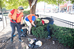 September 18, 2021: Sen. Cappelletti organized a Saturday morning clean-up of West Main Street in Norristown near her district office. Volunteers picked up litter, swept sidewalks and parking lots, weeded flower beds and hauled away more than two dozen bags of trash.