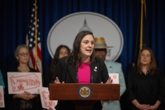 May 7, 2024: Senator Cappelletti joined colleagues for a press event to support and advocate for Governor Shapiro’s proposal to fund period products in public schools through this year’s budget. 