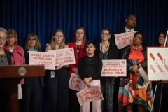 May 7, 2024: Senator Cappelletti joined colleagues for a press event to support and advocate for Governor Shapiro’s proposal to fund period products in public schools through this year’s budget. 