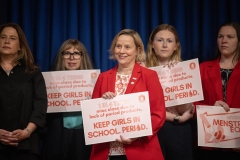 May 7, 2024: Senator Cappelletti joined colleagues for a press event to support and advocate for Governor Shapiro’s proposal to fund period products in public schools through this year’s budget. 