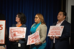 May 7, 2024: Senator Cappelletti joined colleagues for a press event to support and advocate for Governor Shapiro’s proposal to fund period products in public schools through this year’s budget. 