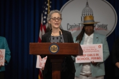 May 7, 2024: Senator Cappelletti joined colleagues for a press event to support and advocate for Governor Shapiro’s proposal to fund period products in public schools through this year’s budget. 