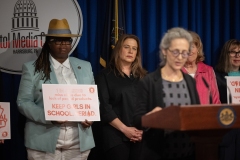 May 7, 2024: Senator Cappelletti joined colleagues for a press event to support and advocate for Governor Shapiro’s proposal to fund period products in public schools through this year’s budget. 