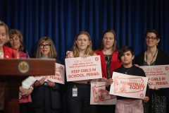 May 7, 2024: Senator Cappelletti joined colleagues for a press event to support and advocate for Governor Shapiro’s proposal to fund period products in public schools through this year’s budget. 
