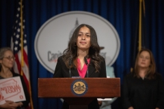 May 7, 2024: Senator Cappelletti joined colleagues for a press event to support and advocate for Governor Shapiro’s proposal to fund period products in public schools through this year’s budget. 
