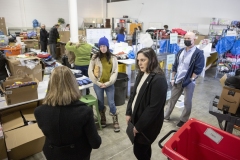 January 17, 2024: Senator Cappelletti tours Mitzvah Circle. Mitzvah Circle provides vulnerable community members with the materials they need the most, when they need it the most. 