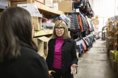 January 17, 2024: Senator Cappelletti tours Mitzvah Circle. Mitzvah Circle provides vulnerable community members with the materials they need the most, when they need it the most. 