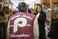 January 17, 2024: Senator Cappelletti tours Mitzvah Circle. Mitzvah Circle provides vulnerable community members with the materials they need the most, when they need it the most. 