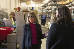 January 17, 2024: Senator Cappelletti tours Mitzvah Circle. Mitzvah Circle provides vulnerable community members with the materials they need the most, when they need it the most. 