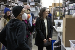 January 17, 2024: Senator Cappelletti tours Mitzvah Circle. Mitzvah Circle provides vulnerable community members with the materials they need the most, when they need it the most. 