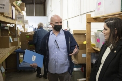 January 17, 2024: Senator Cappelletti tours Mitzvah Circle. Mitzvah Circle provides vulnerable community members with the materials they need the most, when they need it the most. 