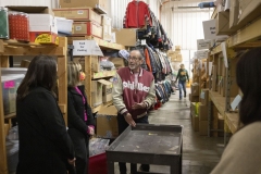 January 17, 2024: Senator Cappelletti tours Mitzvah Circle. Mitzvah Circle provides vulnerable community members with the materials they need the most, when they need it the most. 