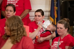 October 4, 2023: Senator Amanda Cappelletti joined colleagues and Moms Demand Action Executive Director Angela Ferrell-Zabala and Over 100 Gun Safety Advocates at Statehouse to Call for Action on Gun Safety During Annual Advocacy Day.