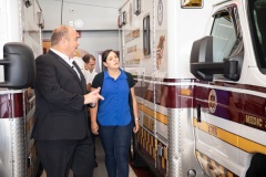 08-06-21 Sen. Cappelletti Tour Narberth Ambulance