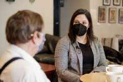 February 22, 2022: Senator Amanda Cappelletti visits New Avenue Café.